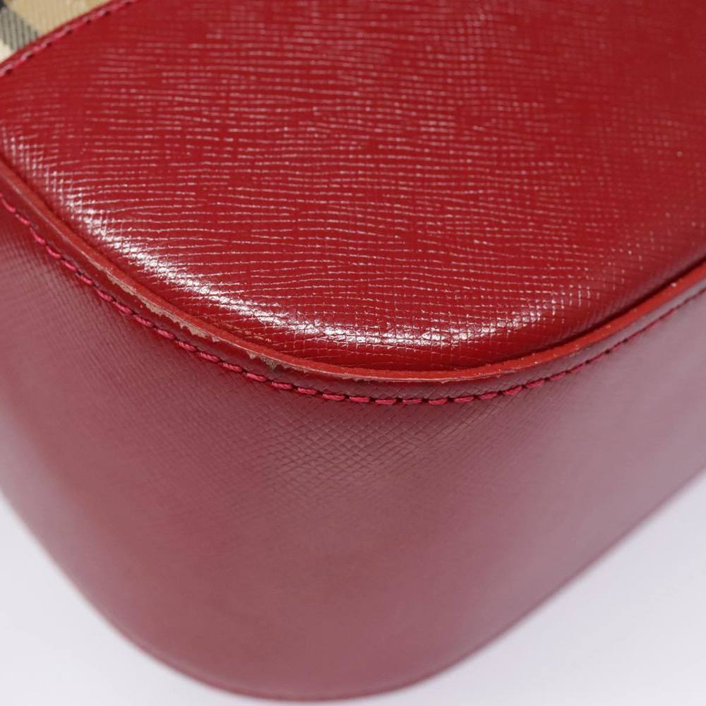 Burberrys Nova Check Tote Bag Canvas Leather Beige Gold Auth 88205 - Picture 12 of 16